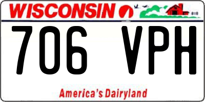 WI license plate 706VPH