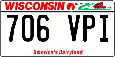 WI license plate 706VPI