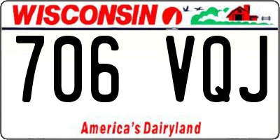 WI license plate 706VQJ