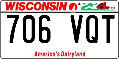 WI license plate 706VQT