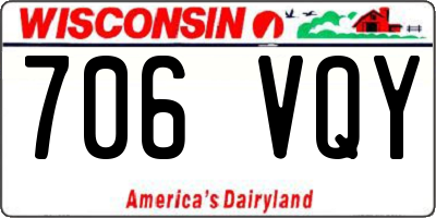 WI license plate 706VQY