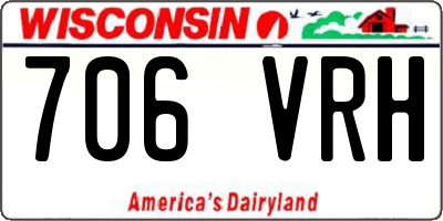 WI license plate 706VRH