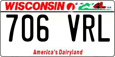 WI license plate 706VRL