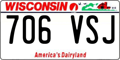WI license plate 706VSJ