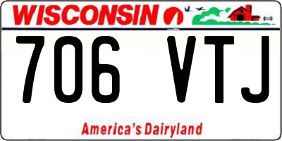 WI license plate 706VTJ