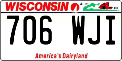 WI license plate 706WJI
