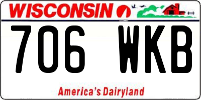 WI license plate 706WKB