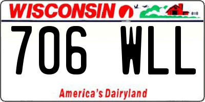 WI license plate 706WLL
