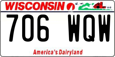 WI license plate 706WQW