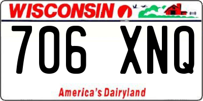WI license plate 706XNQ