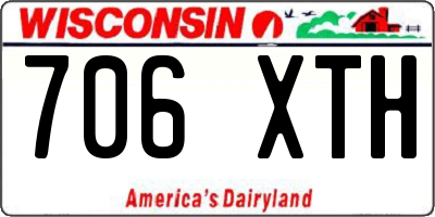 WI license plate 706XTH