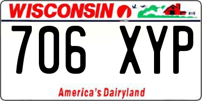 WI license plate 706XYP