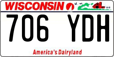 WI license plate 706YDH