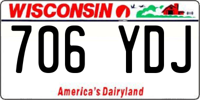WI license plate 706YDJ