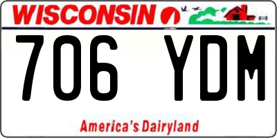 WI license plate 706YDM
