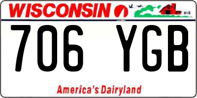 WI license plate 706YGB
