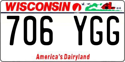 WI license plate 706YGG