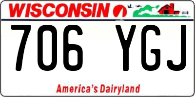 WI license plate 706YGJ