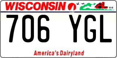 WI license plate 706YGL