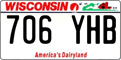 WI license plate 706YHB