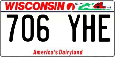 WI license plate 706YHE