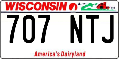 WI license plate 707NTJ