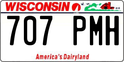WI license plate 707PMH