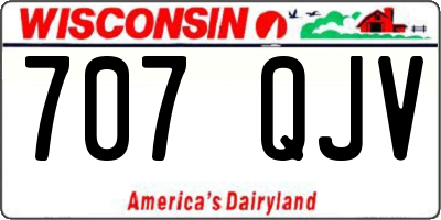 WI license plate 707QJV
