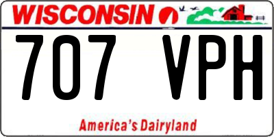 WI license plate 707VPH