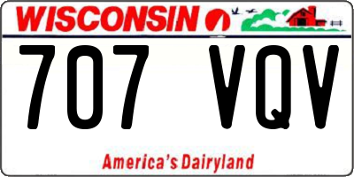 WI license plate 707VQV