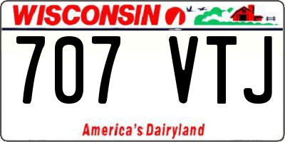 WI license plate 707VTJ