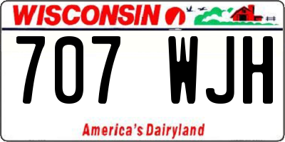 WI license plate 707WJH