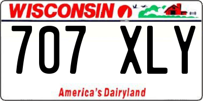 WI license plate 707XLY