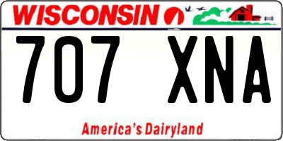 WI license plate 707XNA