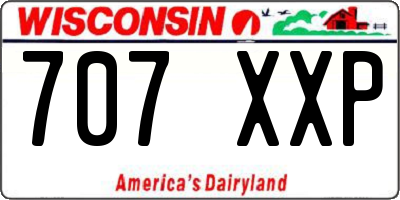 WI license plate 707XXP