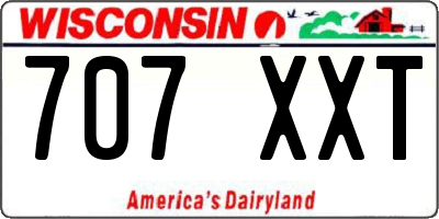 WI license plate 707XXT