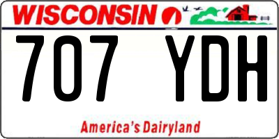 WI license plate 707YDH
