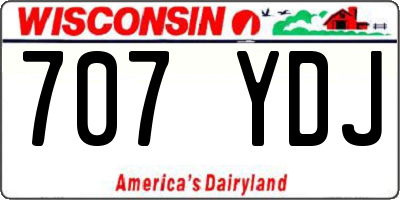 WI license plate 707YDJ