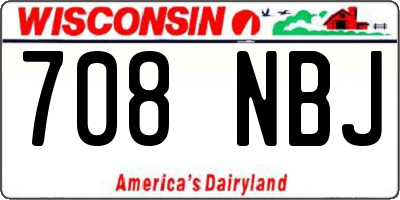 WI license plate 708NBJ