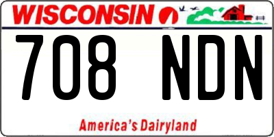 WI license plate 708NDN