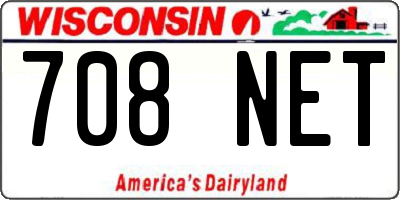WI license plate 708NET