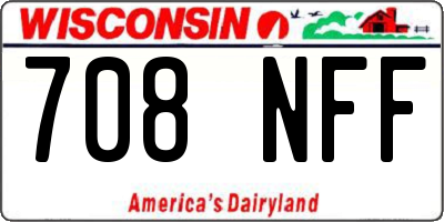 WI license plate 708NFF