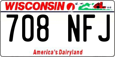 WI license plate 708NFJ