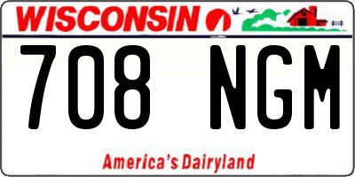 WI license plate 708NGM