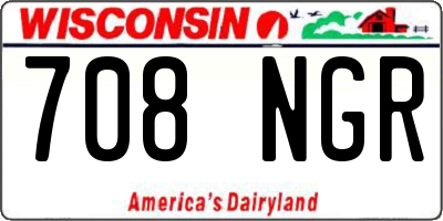 WI license plate 708NGR