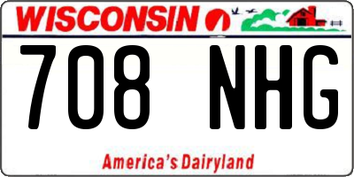 WI license plate 708NHG