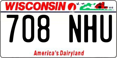 WI license plate 708NHU