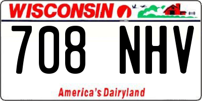 WI license plate 708NHV