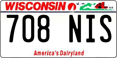 WI license plate 708NIS