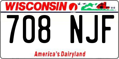 WI license plate 708NJF